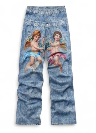 Jean/Pantalon Baggy/Oversize Motifs Vintage Casual Streetwear y2k - Taille M, merk: Vintage, staat: Heel goed, maat: M, € 89,99, € 95,19 inclusief Kopersbescherming