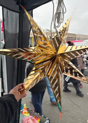 Lampe étoile dorée IKEA, marque: IKEA, état: Neuf avec étiquette, 9,00 €, 10,15 € Protection acheteurs incluse