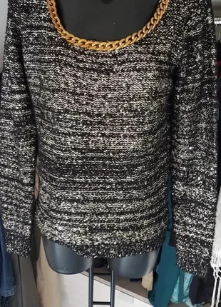 pull gris et noir, estado: Muito bom, tamanho: Tamanho único, €8.00, €9.10 inclui Proteção do Comprador