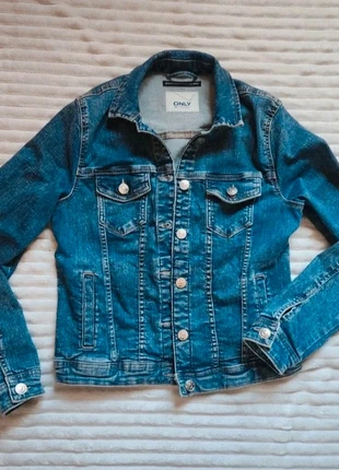 Veste en jean bleu Only – Taille 38 – Très bon état, marke: ONLY, zustand: Sehr gut, größe: M / 38 / 10, 12,00 €, 13,30 € inklusive Vinted-Käuferschutz