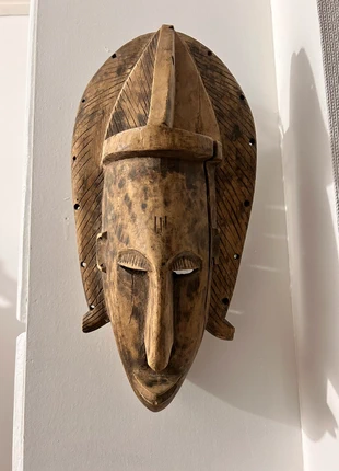 Masque Africain Traditionnel Style Gueré Bois sculpté, marque: Antik, état: Très bon état, 45,00 €, 47,95 € Protection acheteurs incluse