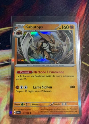 Kabutops holographique ev3,5 151 141/165, marque: Pokémon, état: Très bon état, 1,00 €, 1,75 € Protection acheteurs (Pro) incluse