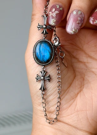 Bracelet labradorite Pierre naturelle, brand: labradorite, condition: Very good, €14.00, €15.40 includes Buyer Protection Pro