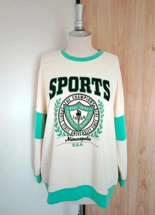 Sweatshirt Only beige et vert, brand: ONLY, condition: New without tags, size: M / 38 / 10, €11.00, €12.25 includes Buyer Protection