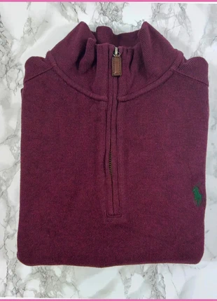 Pull 1/4 Zip Ralph Lauren Violet / Logo brodé Vert / Taille M Homme, marque: Ralph Lauren, état: Très bon état, taille: M, 50,00 €, 53,20 € Protection acheteurs incluse