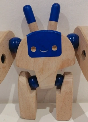 Robot Léon t articulable en bois made in France, merk: atelier Belle etoile, staat: Heel goed, maat: 24-36 maanden / 92 cm, € 7,00, € 8,05 inclusief Kopersbescherming Pro