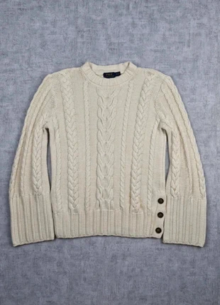 Pull Torsadé Ralph Lauren en Maille Taille M Blanc Crème Sans Logo, brand: Ralph Lauren, condition: Very good, size: M / 38 / 10, €24.90, €26.85 includes Buyer Protection Pro