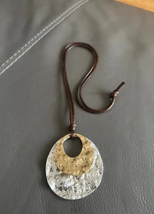 Circle swirl Boho chic Asymmetrical  Necklace – Minimalist Statement Jewellery, brand: Boho Chic, condition: Very good, £5.75, £6.74 includes Buyer Protection Pro