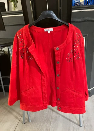 Blazer Rouge – Jacqueline Riu – Taille L, marque: Jacqueline Riu, état: Très bon état, taille: L / 40 / 12, 34,00 €, 36,40 € Protection acheteurs incluse