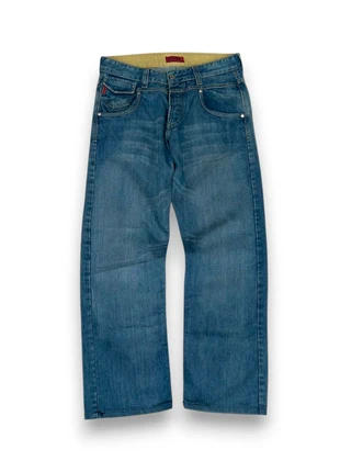 Armani straightleg denim jeans - 90s marine blue - W32/L32, merk: Armani Jeans, staat: Heel goed, maat: W32 | FR 42, € 35,00, € 37,45 inclusief Kopersbescherming Pro