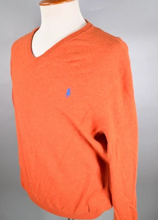 Pull Polo Ralph Lauren Col V Orange Laine Mérinos Taille XL, merk: Ralph Lauren, staat: Goed, maat: XL, € 20,00, € 21,70 inclusief Kopersbescherming