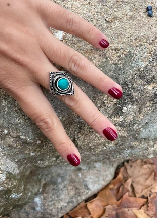 Anillo bohemio turquesa, marque: Local, état: Très bon état, taille: 19 mm, 3,50 €, 4,38 € Protection acheteurs incluse