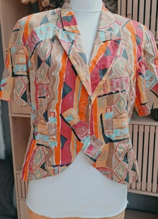 Blazer Vintage 90's Coloré et Unique 🌈, brand: Vintage Dressing, condition: New without tags, size: XL / 42 / 14, €19.95, €21.65 includes Buyer Protection
