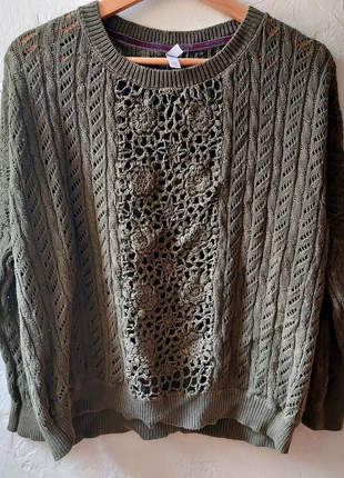 dark green textured sweater, brand: Xhilaration, condition: Good, size: XXL / UK 24-26, £5.30, £6.27 includes Buyer Protection