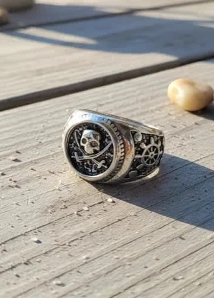 Bague anneau crâne pirate acier inoxydable argenté mode homme, marque: Bague_Pirate, état: Neuf avec étiquette, taille: Ajustable, 8,97 €, 10,12 € Protection acheteurs (Pro) incluse