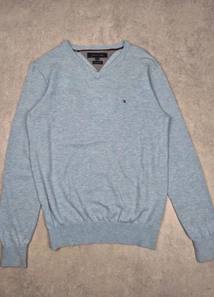 Pull Tommy Hilfiger homme bleu ciel - Col V - Taille S, brand: Tommy Hilfiger, condition: Very good, size: S, €25.00, €26.95 includes Buyer Protection