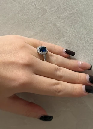 Anello silver con pietra blu regolabile acciaio inossidabile, marque: S'Steel, état: Neuf sans étiquette, taille: Ajustable, 2,00 €, 2,80 € Protection acheteurs incluse