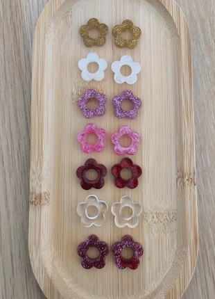 Pampilles fleurs interchangeables en résine UV pour créoles, marca: Made In Résine, estado: Muy bueno, 3,50 €, 4,38 € Protección al comprador Pro incluida