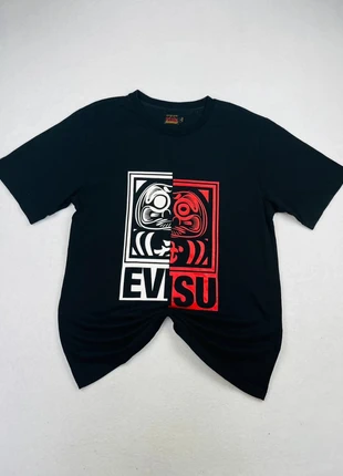 T Shirt Evisu Coton Y2K Japan Style Noir Print Bicolore Rouge Blanc - Taille L, marke: Evisu, zustand: Sehr gut, größe: L, 59,90 €, 63,60 € beinhaltet Vinted-Käuferschutz Pro