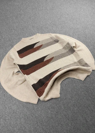 Pull Long Ethnic Vintage 80s en Maille Beige / Marron / Multicolore à Motifs Imprimé 60% Laine (L), marke: Vintage Dressing, zustand: Sehr gut, größe: L, 23,00 €, 24,85 € beinhaltet Vinted-Käuferschutz Pro