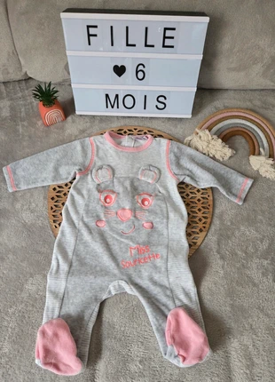 Pyjama / grenouillère fille pommette 6m, brand: Pommette, condizioni: Ottime, taglia: 6-9 mesi / 68 cm, €5.00, €5.95 include la Protezione acquisti
