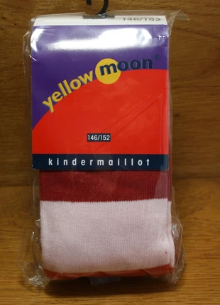 Maillot Yellow Moon 146-152 stripes oranje bruinrood, merk: Yellow, staat: Nieuw met prijskaartje, maat: 12 jaar / 152 cm, € 3,00, € 3,85 inclusief Kopersbescherming Pro