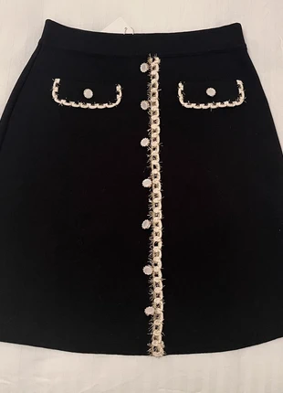 Jupe chic en maille, marca: Boutique Parisienne, estado: Novo com etiquetas, tamanho: S / 36 / 8, €8.00, €9.10 inclui Proteção do Comprador