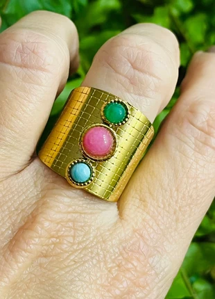 Bague acier colorée, marke: Boutique indépendante, zustand: Neu, größe: Größenverstellbar, 14,00 €, 15,40 € beinhaltet Vinted-Käuferschutz Pro