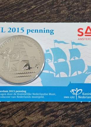 SAIL 2015 Penning - Coincard, staat: Nieuw zonder prijskaartje, € 10,00, € 11,20 inclusief Kopersbescherming