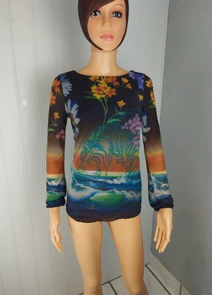 Blouse imprimée multicolore Desigual neuve taille XS, brand: Desigual, condition: New with tags, size: XS / 34 / 6, €29.00, €31.15 includes Buyer Protection Pro