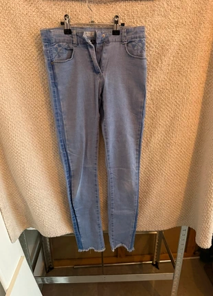 Jean bicolore Kiabi 12 ans – Style unique, état impeccable, bleu tendance, marca: Kiabi, estado: Muy bueno, tamaño: 12 años / 152 cm, 3,00 €, 3,85 € Protección al comprador incluida