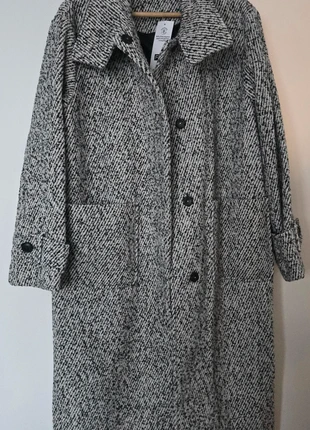 F&F Women’s Long Coat Size M (UK 12-14) Grey Black Textured Wool-Look Button Up Winter Jacket New, brand: F&F, condition: New with tags, size: M / UK 12-14, £38.00, £40.60 includes Buyer Protection
