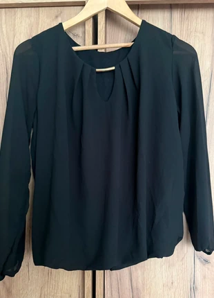 Blouse noire – Manches longues – Made in Italy (S-M-L), condizioni: Ottime, taglia: Taglia unica, €8.00, €9.10 include la Protezione acquisti