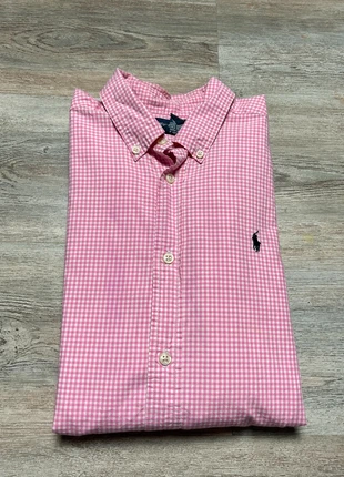 Chemise Ralph Lauren manche longue couleur rose à carreaux logo noir taille S neuf sans étiquette, marca: Ralph Lauren, estado: Nuevo sin etiquetas, tamaño: S, 25,00 €, 26,95 € Protección al comprador Pro incluida