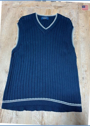 Pull sans manches Brooks Golf – Made in USA – Bleu & Blanc – Taille M US Homme, marke: brooks golf, zustand: Sehr gut, größe: M, 12,90 €, 14,25 € inklusive Vinted-Käuferschutz