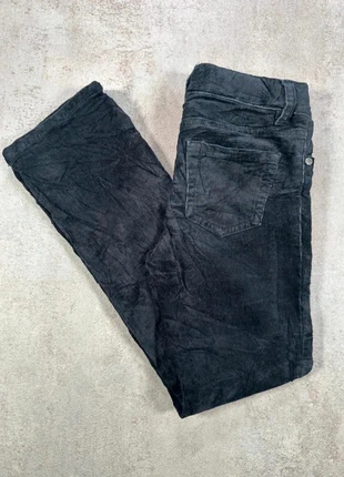 Pantalon En Velours Côtelé / Corduroy place bleu nuit texturé taille 8, marca: Vintage Dressing, estado: Muito bom, tamanho: S / 36 / 8, €5.00, €5.95 inclui Proteção do Comprador Pro