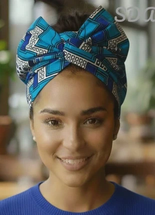 headband foulard tête maré-tèt rigide coton wax, marque: Head, état: Très bon état, 20,00 €, 21,70 € Protection acheteurs (Pro) incluse