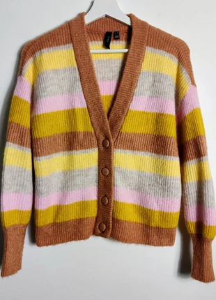 Y.A.S – Gestreept Gebreid Vest – maat XS, merk: YAS, staat: Heel goed, maat: XS / 34 / 6, € 15,00, € 16,45 inclusief Kopersbescherming