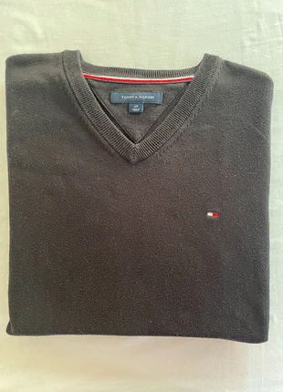 Pull col V Tommy Hilfiger homme – Noir – Taille S, marke: Tommy Hilfiger, zustand: Sehr gut, größe: S, 9,90 €, 11,10 € inklusive Vinted-Käuferschutz