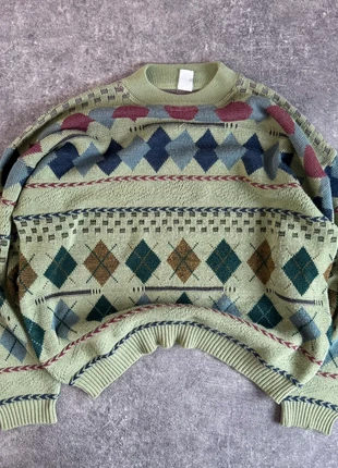Vintage Sweater / Pull Vintage 90’s à motifs / Oversize - Taille L, marque: Vintage Dressing, état: Très bon état, taille: L, 17,00 €, 18,55 € Protection acheteurs (Pro) incluse