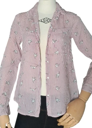 Chemise rayée chat XS, marque: Jennyfer, état: Bon état, taille: XS / 34 / 6, 3,00 €, 3,85 € Protection acheteurs (Pro) incluse