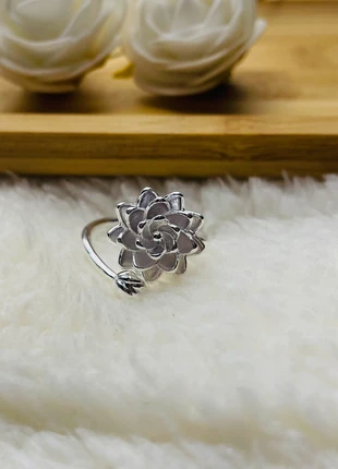 Bague Fleur en argent 925 ajustable tendance Neuve, brand: Argent, condition: New without tags, size: Adjustable, €10.90, €12.15 includes Buyer Protection