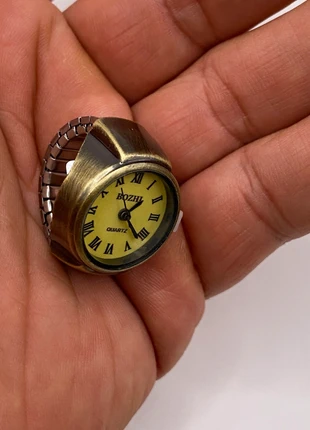 Boho Vintage Style Adjustable Ring Mini Pocket Watch Quartz Finger Watch Gift for Her, condition: Very good, size: Adjustable, £7.65, £8.73 includes Buyer Protection