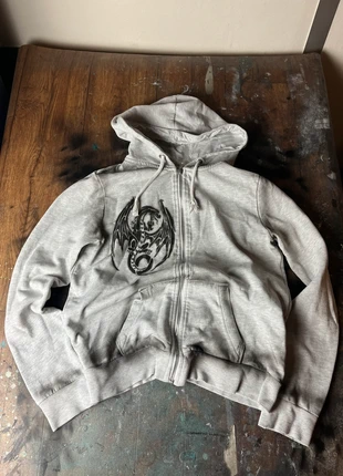 Sweater zipped-up y2k style japan kawai 2000’s, marca: Opium, estado: Bom, tamanho: S, €27.00, €29.05 inclui Proteção do Comprador