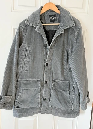 Quiksilver Edition Grey Corduroy Coat Rare y2k piece Size Medium, brand: Quiksilver, condition: Very good, size: M, €55.00, €58.45 includes Buyer Protection