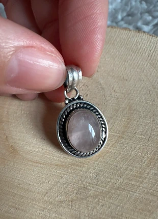 Pendentif argent 925 quartz rose, état: Neuf avec étiquette, 58,00 €, 61,60 € Protection acheteurs incluse