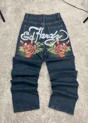 Jean droit baggy large vintage ed hardy Homme y2k / Taille S - 517, marca: Ed Hardy, estado: Muy bueno, tamaño: S, 50,00 €, 53,20 € Protección al comprador incluida
