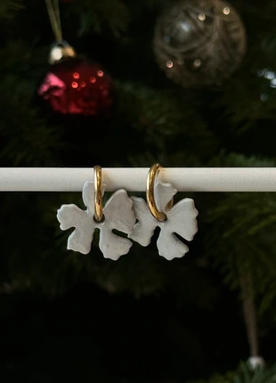 Pampilles fleur Gris nacré pour créoles interchangeables, merk: Fleur, staat: Nieuw zonder prijskaartje, € 5,00, € 5,95 inclusief Kopersbescherming