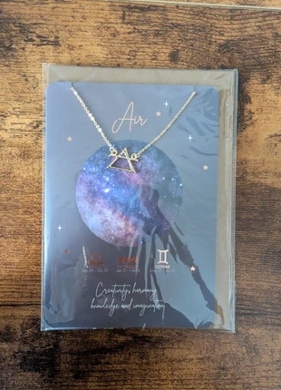 Air element zodiac necklace with greeting card, brand: Spirit of Equinox, condition: New with tags, £3.00, £3.85 includes Buyer Protection Pro