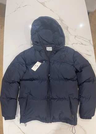 Doudoune Doubles – Marque indépendante danoise 🇩🇰 Bleu marine, logo cœur brodé, marca: Double.s, estado: Muito bom, tamanho: L, €90.00, €95.20 inclui Proteção do Comprador